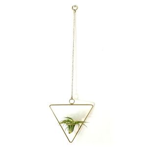 Gold Tone Metal Triangular Hanging Decoration